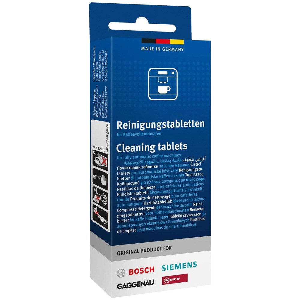 1 x 10 original cleaning tablets Bosch Siemens Neff Gaggenau
