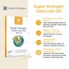 Healthspan Cod Liver Oil 1,000mg | Rich in Omega 3 Fatty Acids DHA & EPA | Brain, Eyes & Heart Health | Vitamin A & D3 | Vision, Bones, Teeth & Immune | Sustainably Sourced (120 Capsules) view 2