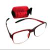 Any 2 Pairs Mix N Match SUPER-LITE TR90 Material FOLDING,BENDABLE Reading Glasses with Case & Cloth in 3 Colours RG51 (1 x Black with Black case 1 x Burgundy with Burgundy case, +3.50) view 3