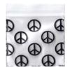 1000-1" x 1" 1010 Peace Sign Small Zipper Lock Baggies Craft Resealable Plastic Baggy 2 Mil Zipper Poly Bags view 1