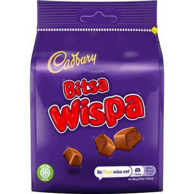 Cadbury Bitsa Wispa Textured Milk Chocolates 10 x 95g Bags