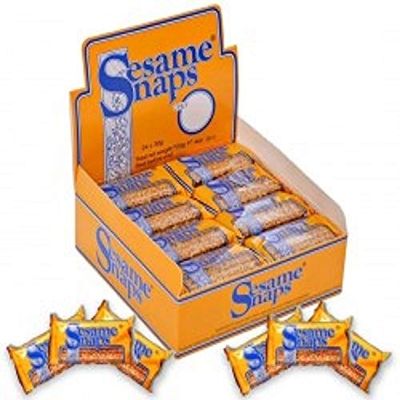 Sesame Snaps Original Case of 24 x 30g Bars Full Case