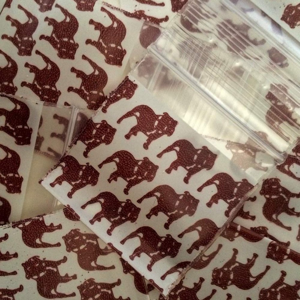 200-2" x 2" 2020 Top Dog Small Zipper Lock Baggies Craft Resealable Plastic Baggy 2 Mil Zipper Poly Bags