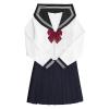 Larcele School Uniform Dress Japanese School Girl Uniform Sailor Suit Navy Blue SSF-01(S) view 1