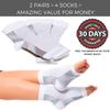 2 Pairs Plantar Fasciitis Socks with Arch Support, Foot Care Compression Sleeve, Eases Swelling & Heel Spurs, Ankle Brace Support, Relieve Pain Fast view 4
