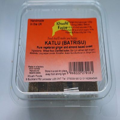 Khushi Foods Katlu ( Batrisu) - Hand Made Resealable Party Sharing Food