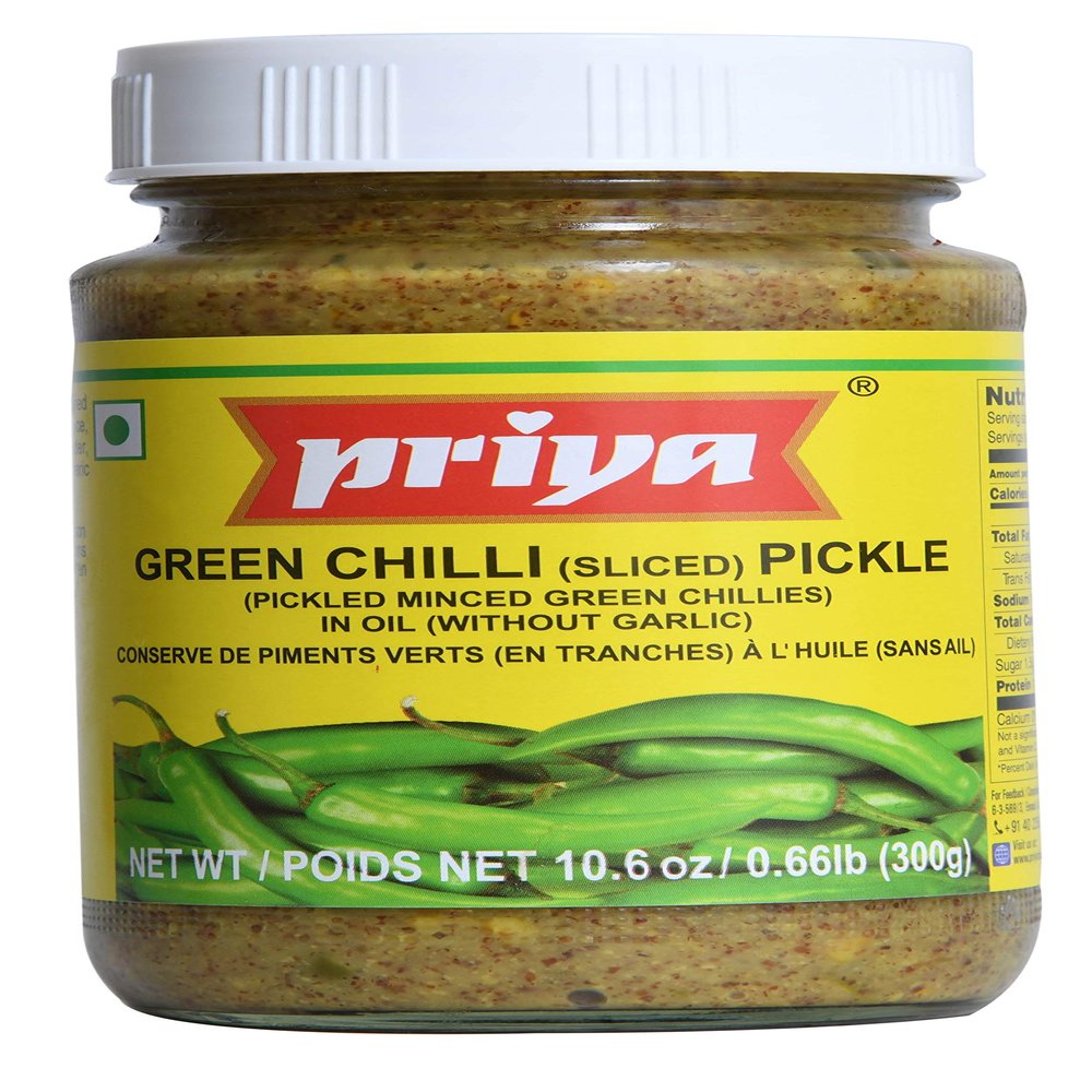 Priya Green Chilli Sliced Pickle 300g