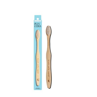 Bamboo Toothbrush, Brush Smile Repeat, Child, Soft, 1 Toothbrush, Plus Ultra