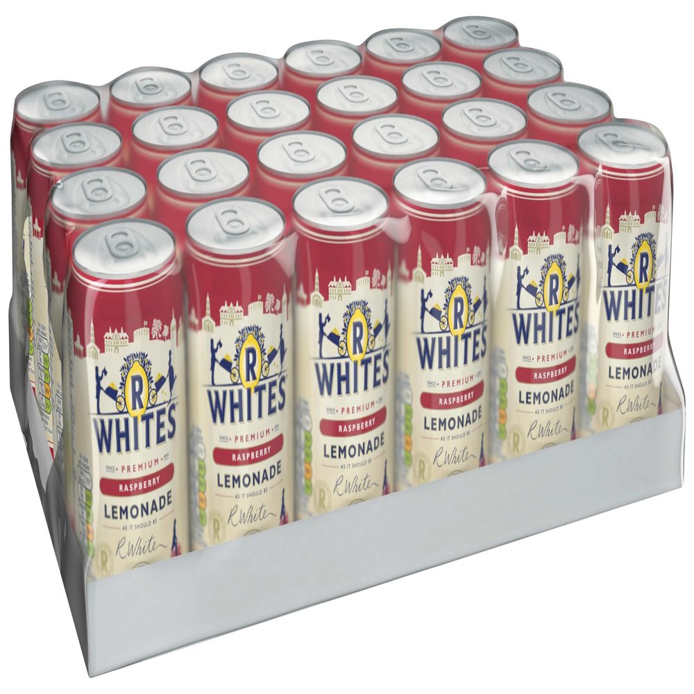 R Whites Raspberry Lemonade 330ml (Pack 24)