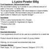 L-Lysine Powder 500g - Vegan Essential Amino Acid view 2