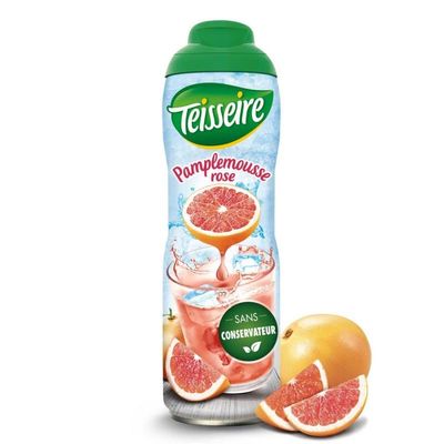 TEISSEIRE - Pink Grapefruit Syrup 60 cl - Pack of 3