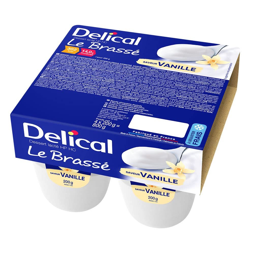 Delical Dessert Lact HPHC Le Brass Vanille 4 x 200g