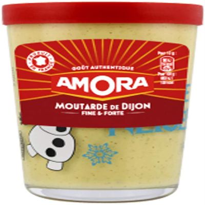 Amora - Strong Mustard 195g Glass Tv - Lot of 4 - Price Per Lot - Fast Delivery