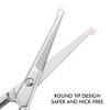 LIVINGO Professional Small Ear Nose Hair Scissors, Curved and Safety Rounded Tip Grooming Trimming Beauty Shears for Nail, Toenail, Facial, Mustache, Eyebrows and Eyelashes 2 Pack view 4