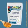 Cod Liver Oil 1000mg High Strength Cod with Vitamin A and Vitamin D3 Omega 3 EPA DHA Fish Oil 90 Capsules - Choose Your Packet Size - LetterBox Friendly UK Fast Delivery - view 2