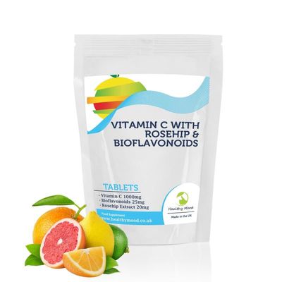 Vitamin C 1000mg with Rosehip & Bioflavonoids 250 Tablets - LetterBox Friendly UK Fast Delivery -