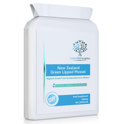 Green Lipped Mussel 500mg 90 Capsules sustainably sourced from Pure New Zealand Waters, expertly extracted Using CO2 No Mixers No Binders No fillers