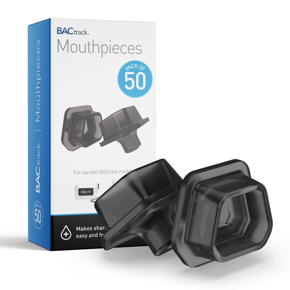 BACtrack C-Series Breathalyser Mouthpieces (50 Count), Compatible with BACtrack C6 and C8 Breath Alcohol Testers, Not Compatible with BACtrack Mobile Smartphone Breathalyzer
