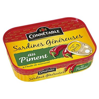 Conntable - Sardines Generous at Pepper 140G - Lot of 4 - Price Per Lot - Fast Delivery