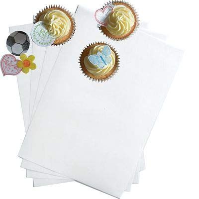 12 A4 Edible Wafer Paper Sheets White
