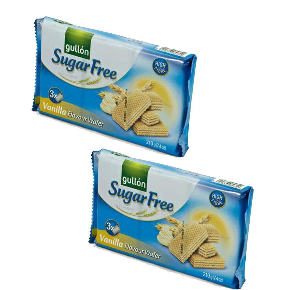 2 Pack of GULLON SUGAR FREE BISCUITS (Vanilla Wafer Bursitis)