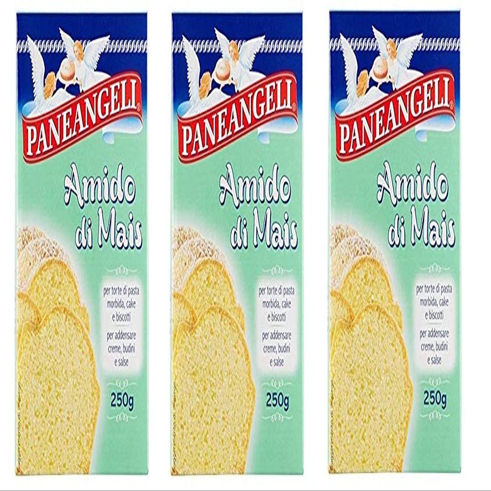 3X Paneangeli Amido di Corn Cornstarch for Soft Dough Cake 250 gr