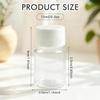 12 PCS 15 ML 0.5 OZ Plastic Clear Bottles Empty Container with White Screw Cap Solid Powder Case Refillable Storage Holder Sample Jar for Dispense Different Items view 2