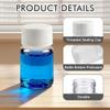 12 PCS 15 ML 0.5 OZ Plastic Clear Bottles Empty Container with White Screw Cap Solid Powder Case Refillable Storage Holder Sample Jar for Dispense Different Items view 3