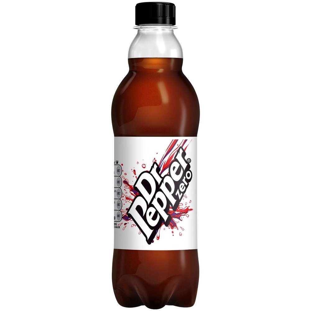 Dr Pepper Zero Bottles - 12x500ml