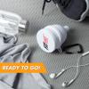 FitShot Protein Powder Funnel Supplement Funnel with Keychain 4pack, Water Bottle Funnels, BPA Free, 2 in 1,Portable 120ml with Pillbox,Pre Workout Protein Powder Container to go view 2