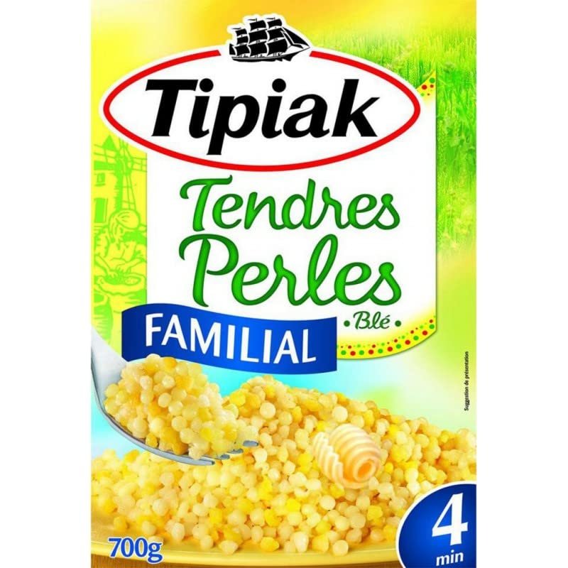 Tipiak Tendres Wheat Beads Family Size 700 g (Pack of 4)