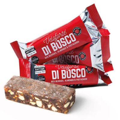 Veleforte Energy Bars (Box of 24) (Di Bosco (Red Berries, Almonds, Pistachios))
