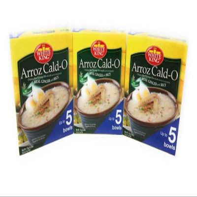White King Arroz Cald-O Chicken Rice Porridge, Net Wt 113g (0.25lb) per Box, 3 Pack