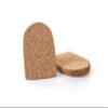 Kaps Natural Cork Heel Lift Support With Self-Adhesive Backing, Shock Absorbing Helps With Achilles Tendonitis Heel Spurs Heel Pain, Men / UK 7-12 / EUR 40-46, Beige view 1