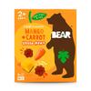 BEAR Mango & Carrot Pure Fruit & Veg Paws - Suitable for 2+ years - Healthy - 20g - 4 x 5 Packs (Pack of 20) view 2