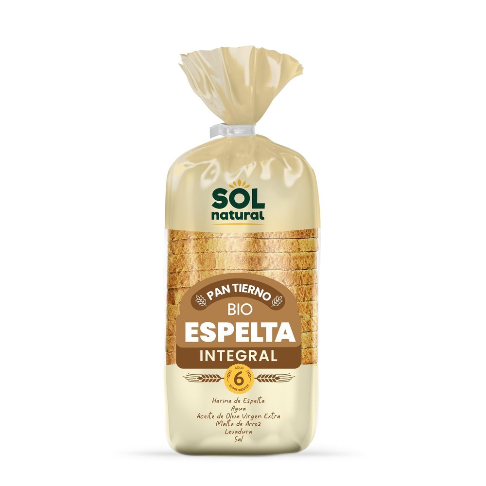 Organic Soft wholemeal Spelled Bread 400 g