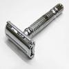 Amour Noir 1950's Classic Vintage Double Edge Butterfly Safety Razor comes with Chrome Resting Stand Twist Handle Mechanism in Luxury Gift Box view 4