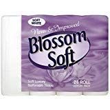 CleaningSupplies4U 121143 Blossom Soft Luxury Toilet Tissue (Pack of 24) Pack of 4