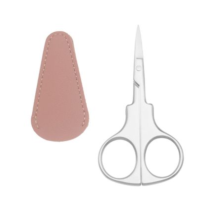 Motanar Professional Grooming Scissors for Personal Care Facial Hair Removal and Ear Nose Eyebrow Trimming Stainless Steel Straight Tip Scissors 3.7 Inch