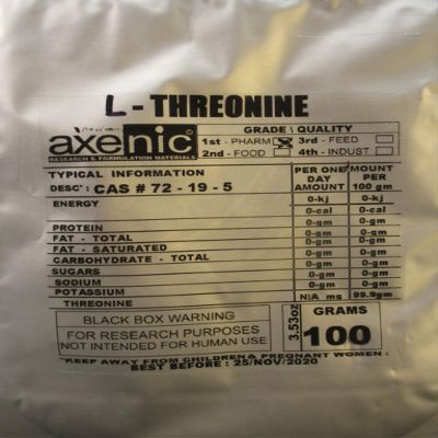 100 Grams L - THREONINE Powder Pure 99.59% CAS# 72-19 - 5