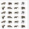 24 Pre Cut Elephant Animal Zoo Themed Edible Wafer Paper Round Cake Toppers Decorations view 2