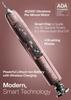 Aquasonic Vibe Series Ultra Whitening Toothbrush ADA Accepted Electric Toothbrush - 8 Brush Heads & Travel Case - Ultra Sonic Motor & Wireless Charging - 4 Modes w Smart Timer Satin Rose Gold view 2