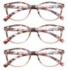 MODFANS Women Reading Glasses 2.25 3 Pair Stylish Ladies Readers with Comfort Spring Hinge Pattern Design for Fashion Women Reading Pouch Included view 2