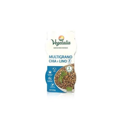 Multigrain Chia and Linen Glass 2 Units x 125 g. Organic