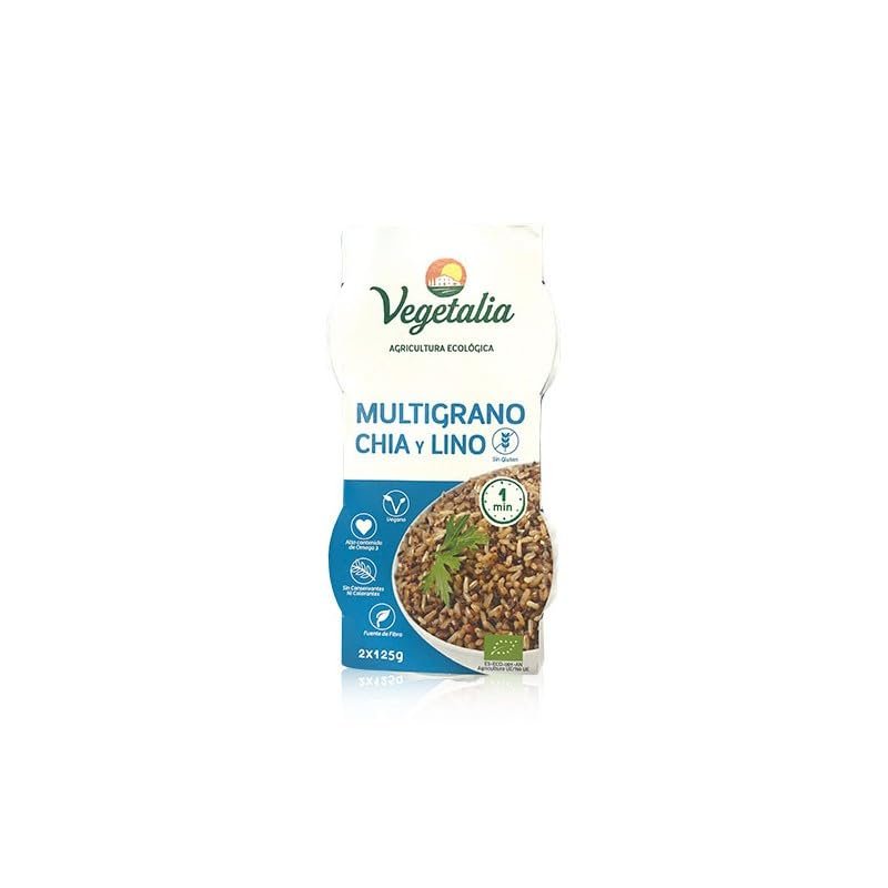 Multigrain Chia and Linen Glass 2 Units x 125 g. Organic