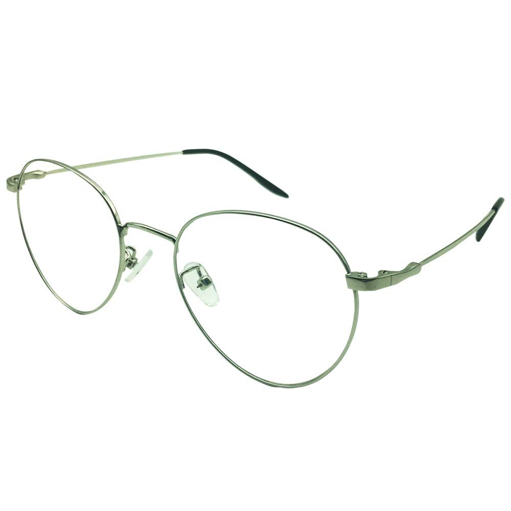 SOUTHERN SEAS Computer Reading Glasses Mens Womens +2.50 Readers Silver Color Frames Anti Blue Ray Protection Eyewear