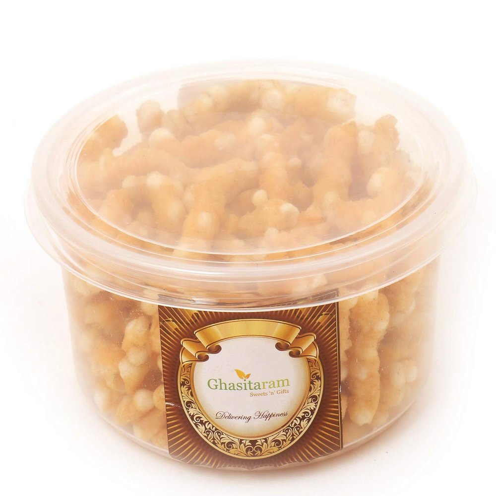 Ghasitaram Gifts Sabudana Papdi 200 GMS |Diwali,Holi,Rakhi,Valentine,Christmas,Birthday,Anniversary,Gift for Her,Him,Mothers Day,Fathers Day|