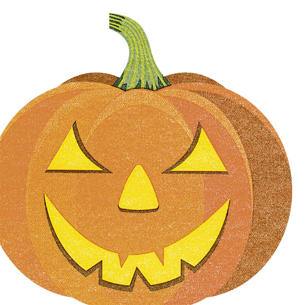 12 Napkins Pumpkin Halloween  Die-Cut Silhouette Airlaid 33 x 33 cm