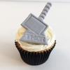 12 Sugar Marvel Thor Hammer 8cm x 5cm Cake Toppers- Edible, Unique & Made with Love & Imagination in The UK! view 1