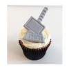 12 Sugar Marvel Thor Hammer 8cm x 5cm Cake Toppers- Edible, Unique & Made with Love & Imagination in The UK! view 2